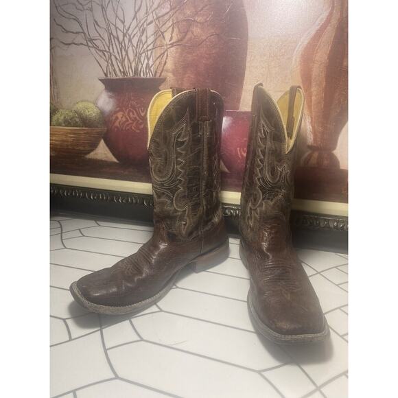 CAVENDER\'S Brown Leather Cowboy BOOTS Men’s Size 11 D main image 11